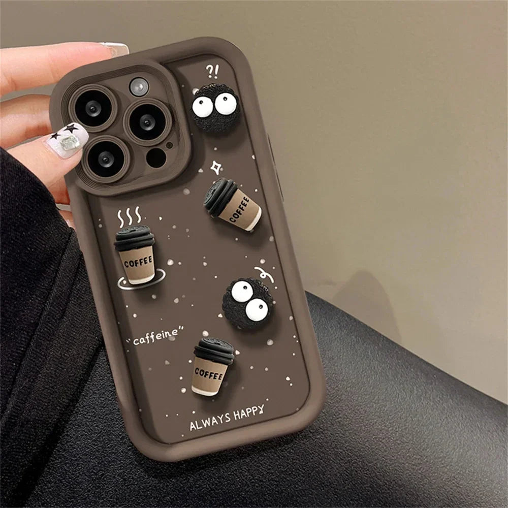 3D Ball Coffee Soft Case