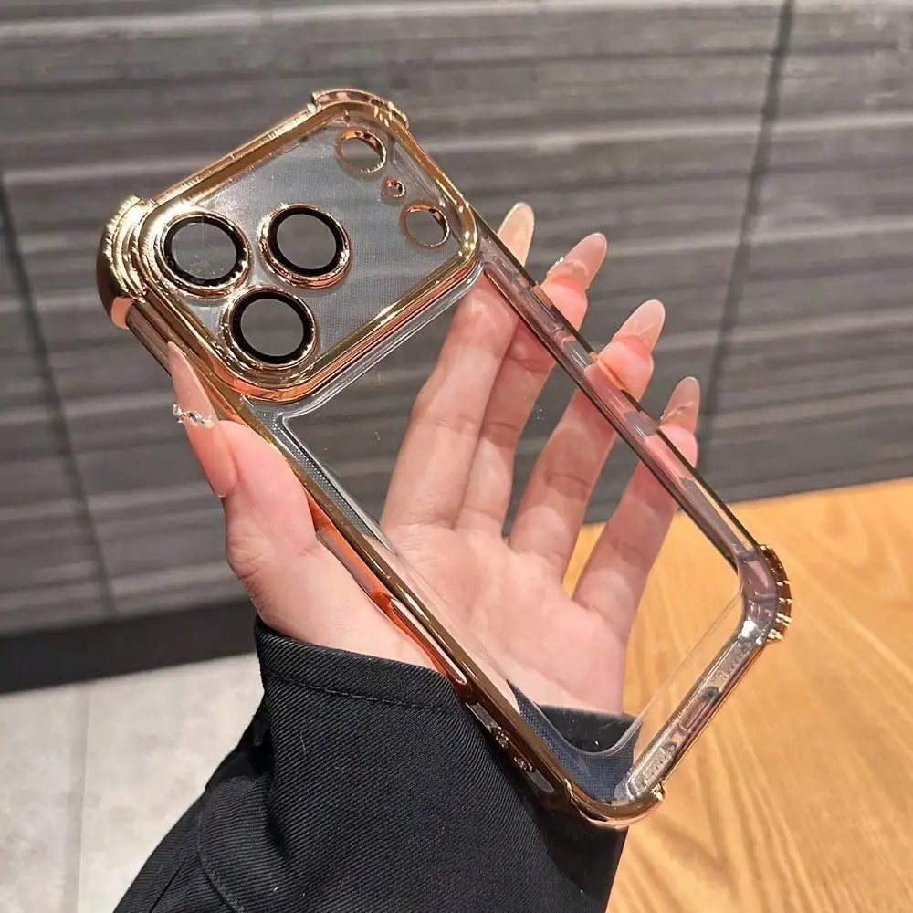 Cushioned Shockproof Plated Case