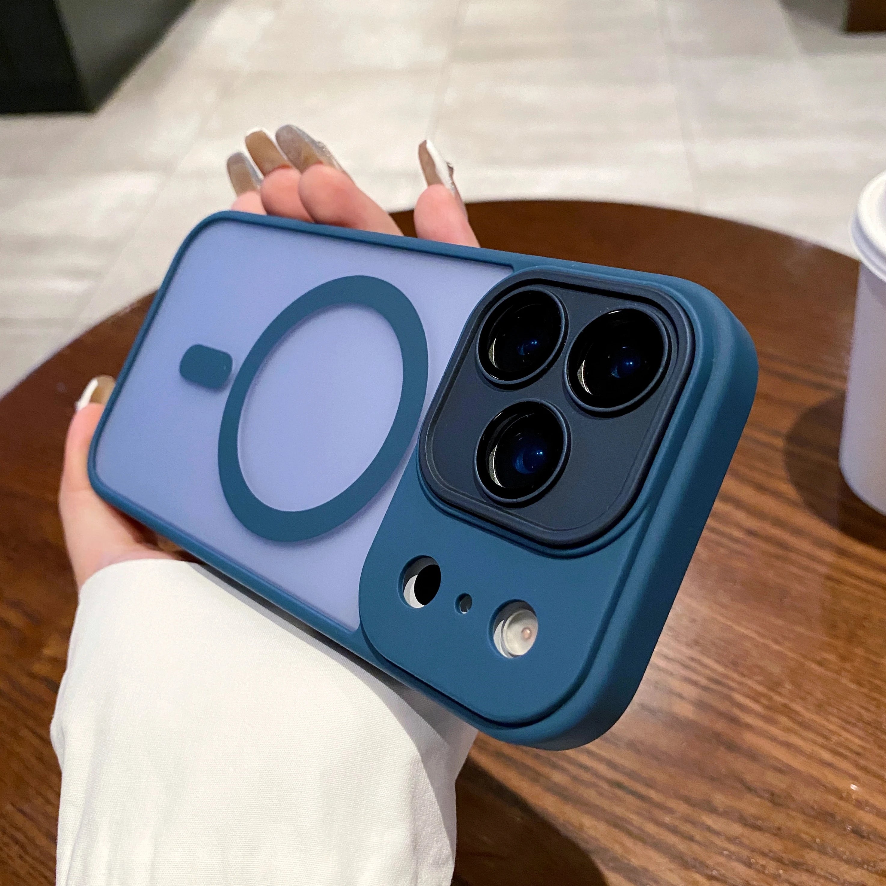 Luxury Matte MagSafe Glass Case