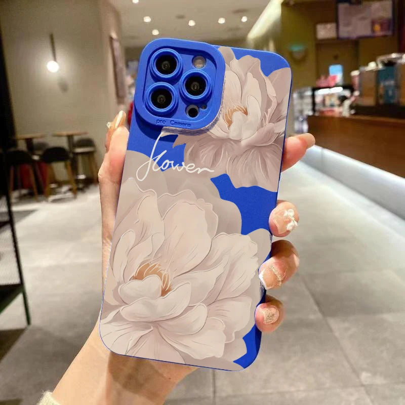 Oil Painting Flower Soft Case