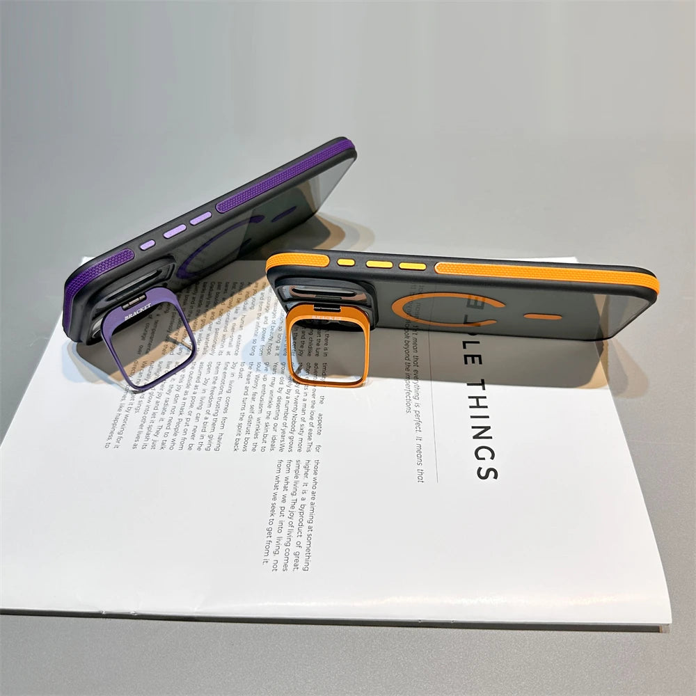 Matte Transparent Kickstand Case