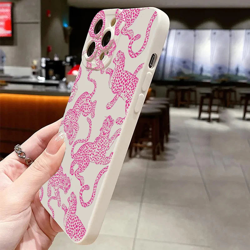 Pink Leopard Print Soft Case