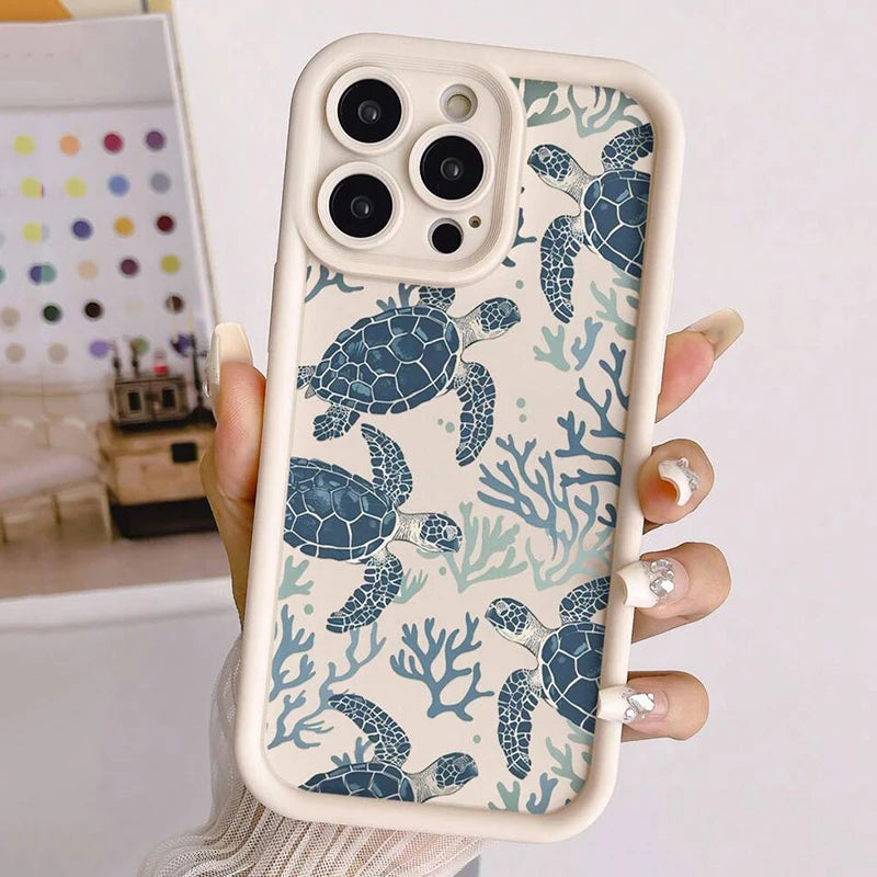Purple Sea Turtle Soft Case