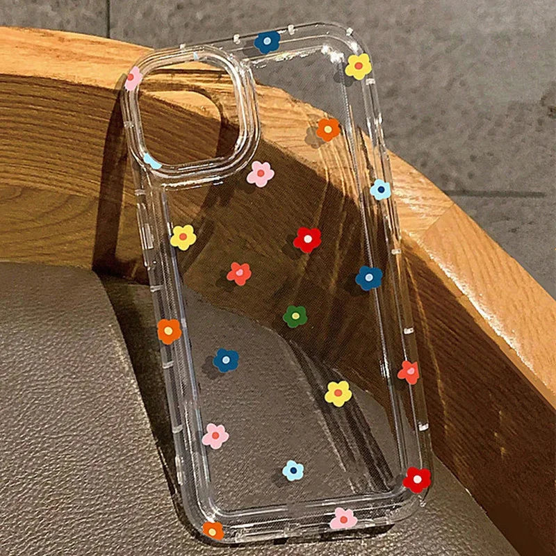 Colorful Broken Flowers Soft Case